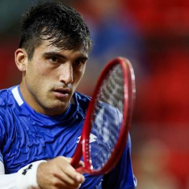 Imagen de Burruchaga, el argentino ganador de un jueves lluvioso en el Quini 6 Rosario Challenger